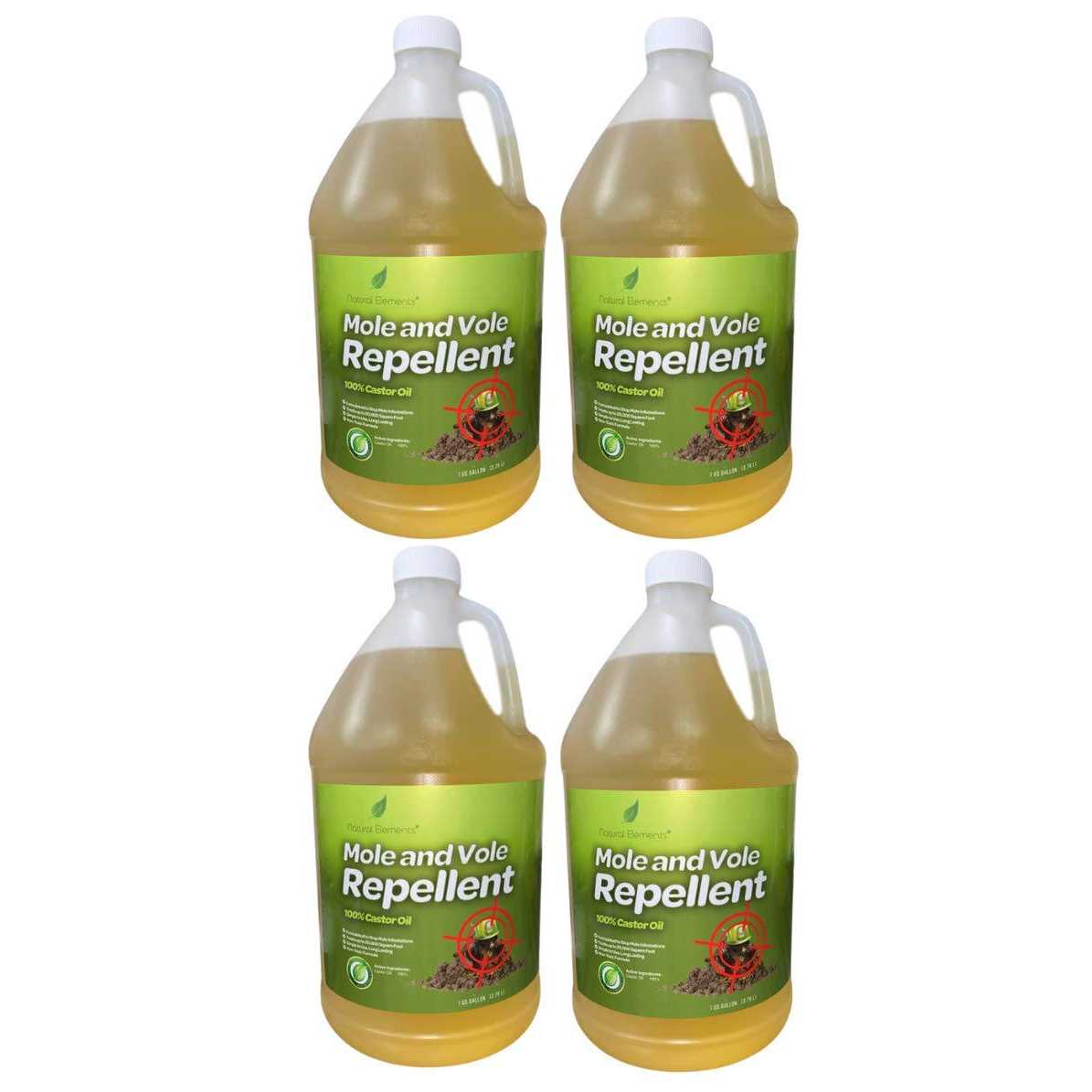Natural Elements Mole and Vole Repellent 100% castor Oil