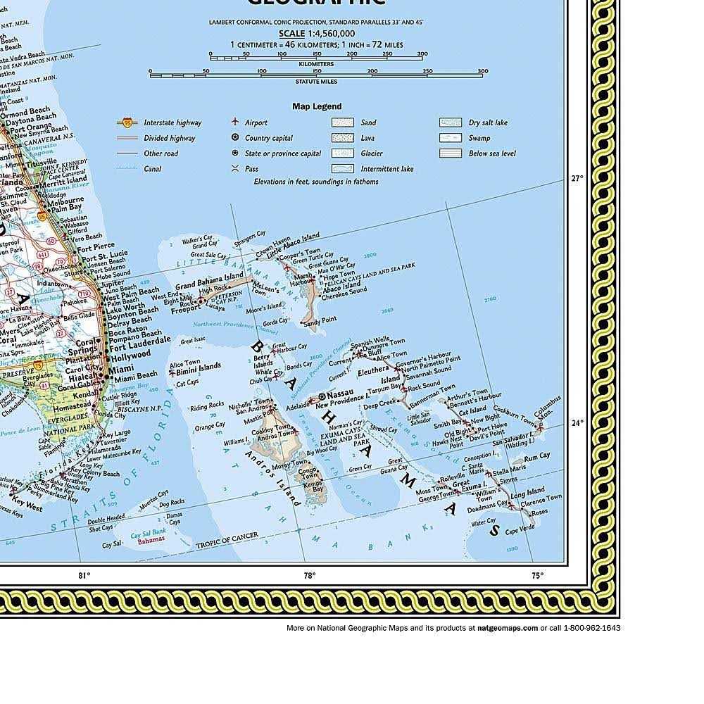 National Geographic United States Classic Wall Map