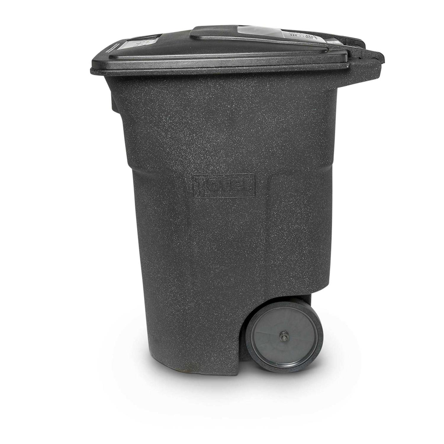 Toter 96 Gallon Trash Can with Smooth Wheels and Lid