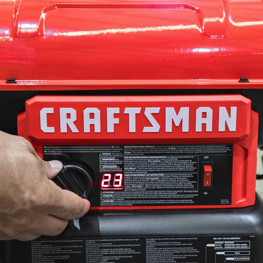 CRAFTSMAN 80,000 BTU Forced Air Kerosene Diesel Construction Portable Heater CMXEHAO80FAK