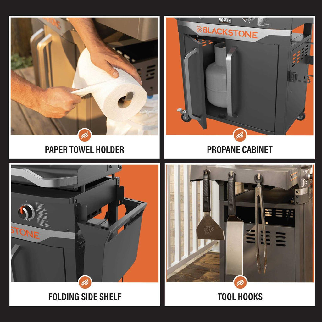 Blackstone ProSeries 2 Burner 28 Outdoor Cabinet Griddle with Hood