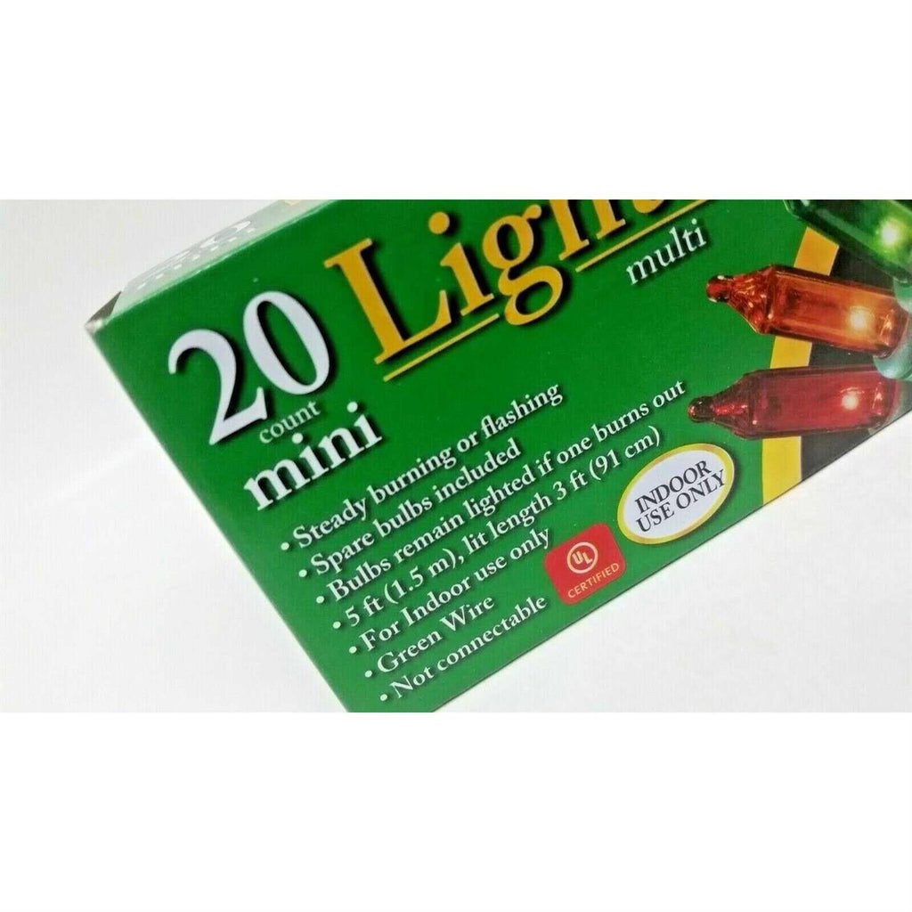 Dollar Tree Stores 20-Count Mini Indoor Multiolored Christmas Lights Strands