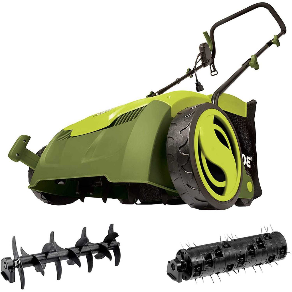 Sun Joe AJ801E Electric Lawn Dethatcher w/ Collection Bag